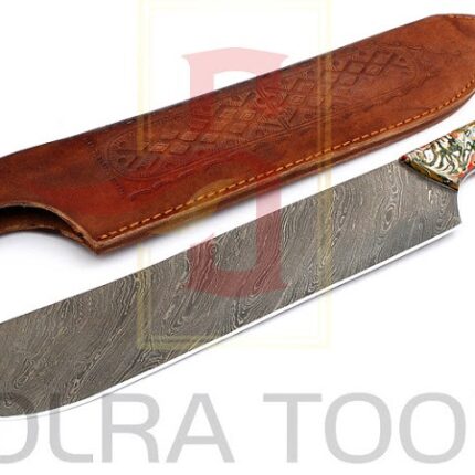 Custom Made Damascus BBQ Knife